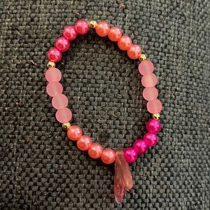 Custom Mermaid Fin Bracelet in Pink RESERVED Listing— Private Order